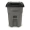 Toter Toter 96 Gal. Trash Can Graystone with Quiet Wheels and Lid ANA96 - alternate 4